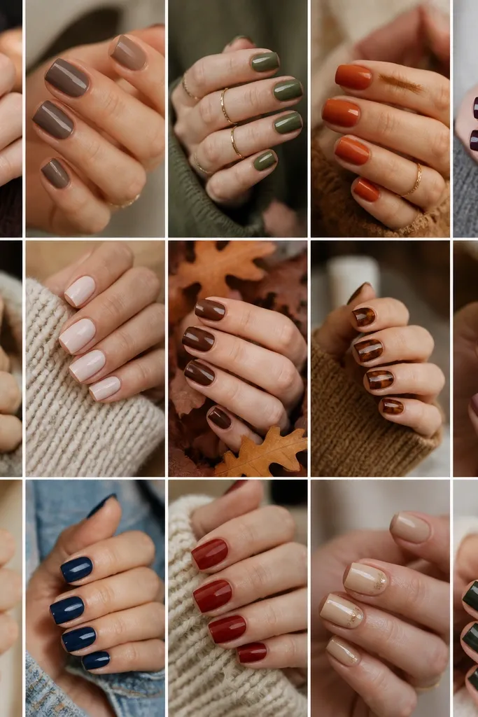 15 Fall Short Square Nails Ideas Autumn That Look Classy