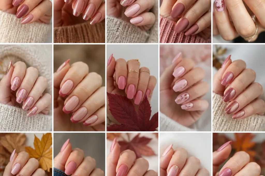 15 Pink Fall Nails Ideas Autumn For Dreamy Glam