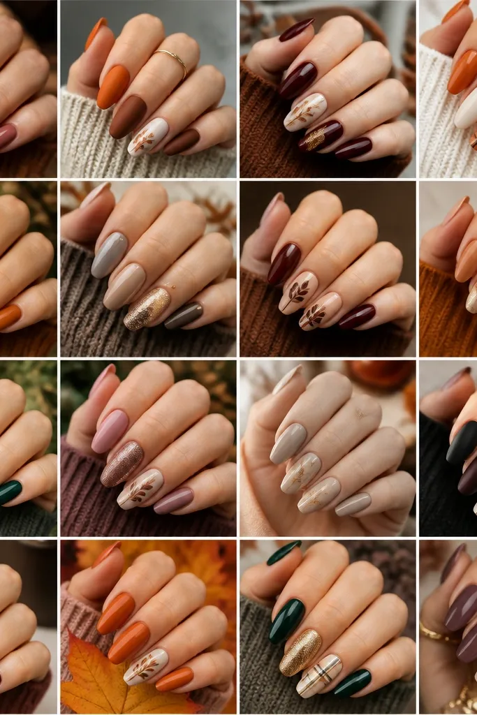 20 Fall Nails Ideas Autumn Almond Looks Beautiful