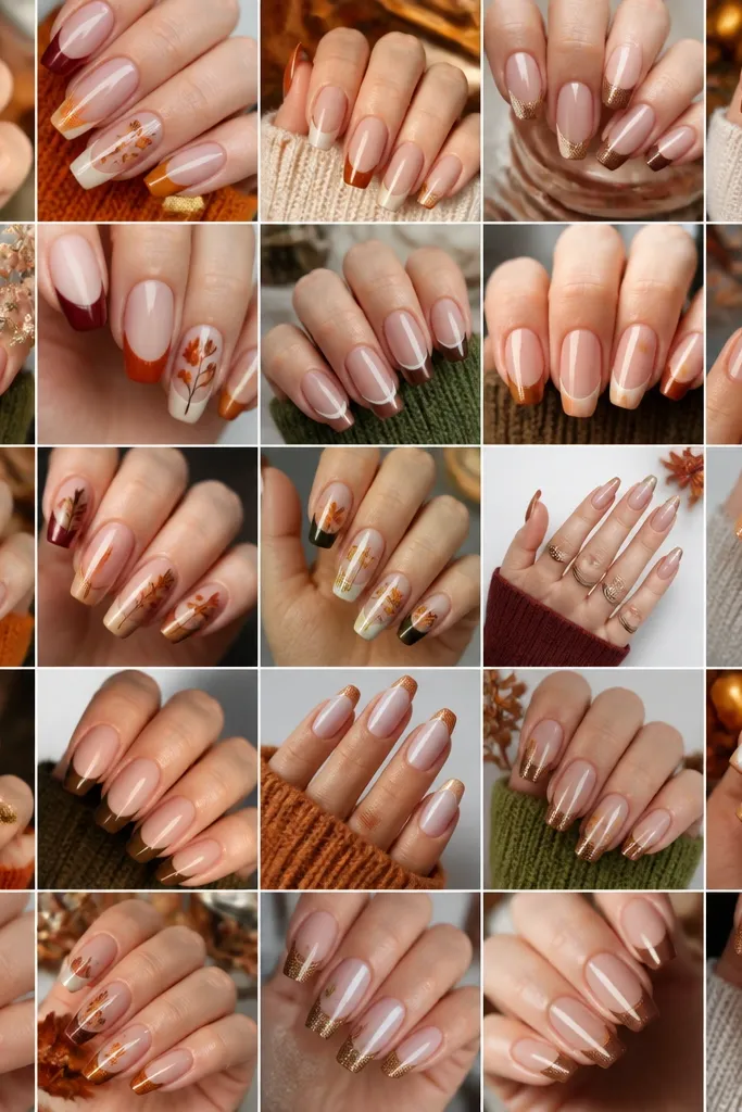25 Cute Fall Nails Ideas Autumn French Tip Looks Gorgeous