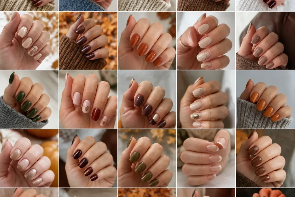 25 Fall Nails Ideas Autumn Short Looks Affordable