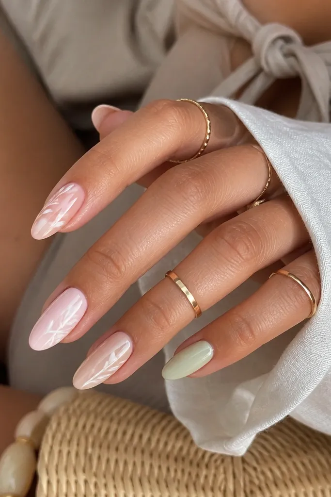 Affordable budget Almond Nails Designs Summer