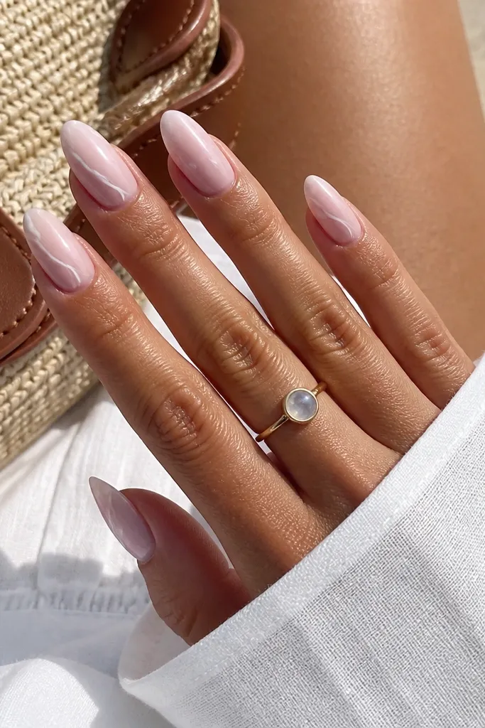 Vacation glam easy Summer Nails Almond ideas