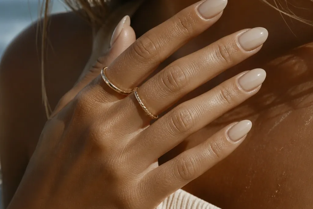 Beautiful details Almond Summer Nails