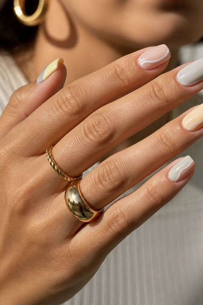 Genius Summer Nails Square medium length ideas