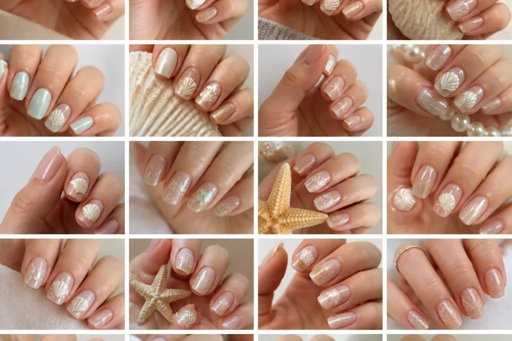 20 Simple Seashell Nails That Feel Budget-Friendly