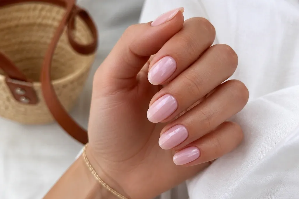 Compact Short Almond Nails Summer