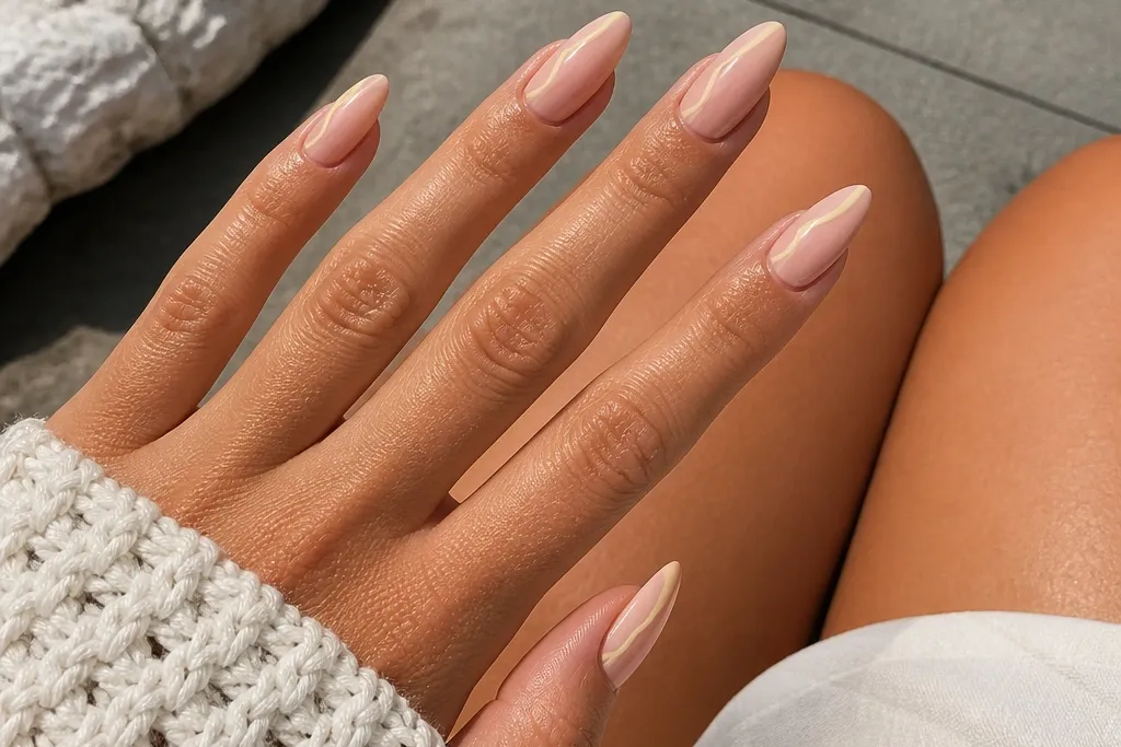 Easy beginner Summer Nails Almond
