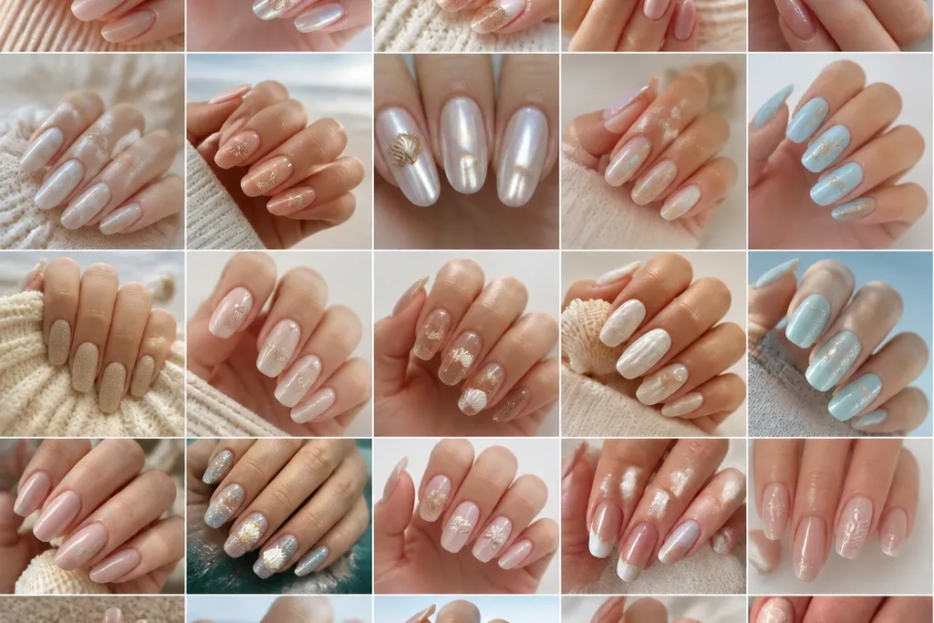 25 Summer Nails Seashell Looks for a Cozy Beach Vibe