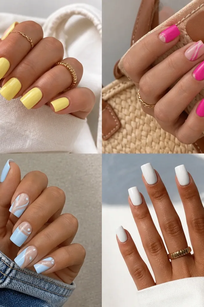 Trendy Summer Nails Square ideas that feel current